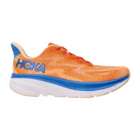 HOKA CLIFTON 9 RUNNING SHOES ORANGE BLUE